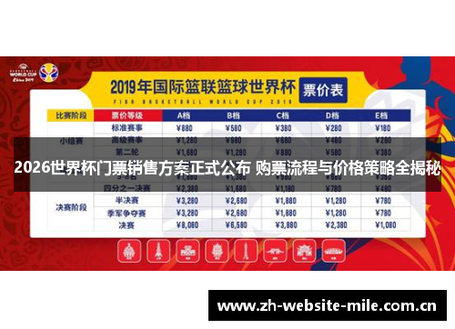 2026世界杯门票销售方案正式公布 购票流程与价格策略全揭秘 2026世界杯门票销售方案正式公布 购票流程与价格策略全揭秘